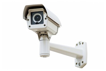 Poster - A security camera installed on the side of a building for surveillance purposes, may be used in a cityscape or urban scene