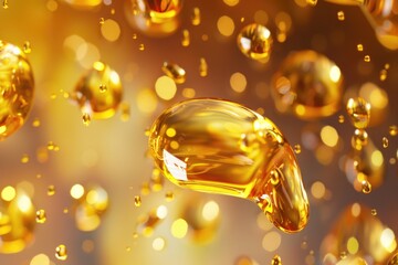 Aufkleber - A close-up shot of a glass bottle filled with clear liquid, suitable for use in pharmaceutical or scientific context