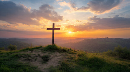 Wall Mural - calvaro, cross, salvation