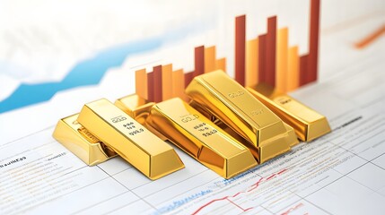 Poster - Comprehensive infographic showcasing the latest trends and insights in the gold investment market,including data analysis,financial forecasts,and strategic for investors.