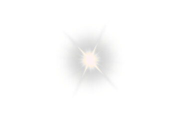 Wall Mural - white glowing light effect isolated on transparent background. starlight, light rays png, flash ligh