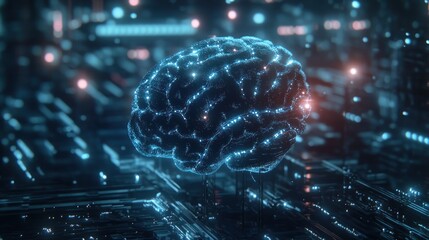 A Digital Brain Connected to a Network of Circuits