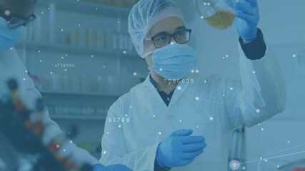 Poster - Animation of network of connections over diverse scientists in laboratory
