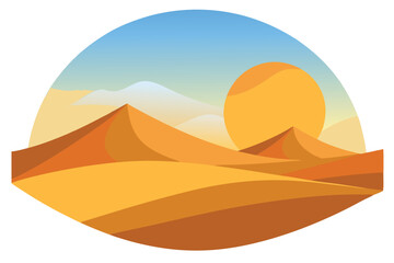 Wall Mural - A picture of the desert sun  C.eps