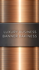 cooper gradients luxury vector business banner metallic material element