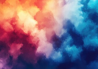 Wall Mural - Colorful Pixelated Cloud Abstract Design Generative Art Background Illustration