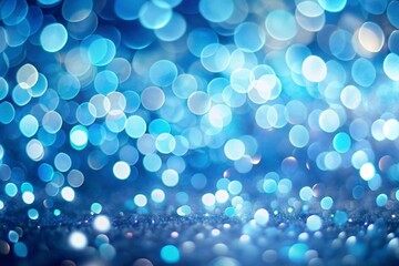Wall Mural - soft dreamy abstract blue bokeh lights background