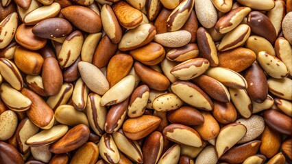 Texture of Brazil nuts, crunchy and nutritious, for healthy snacking and culinary uses