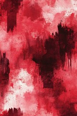 Aufkleber - Aquarelle Texture with a Dramatic Brush Effect Bold Red Hand Drawn Design Artistic Dirty Paint Application Eye Catching Tie Dye Print Graffiti Style Art with Deep Red Elements
