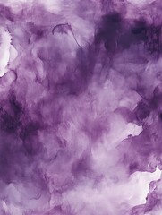 Wall Mural - Tie Dye Method Organic Hand Drawn Artistic Painting Dark Lavender Canvas Deep Burgundy Color Palette Textile Stunning Fashion Print Stylish Aquarelle Art Dreamy Effect