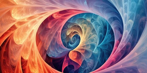 Poster - Abstract fractal background for creative design projects