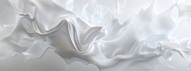 Aufkleber - Abstract white background with 3D rendering and illustration