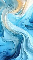 Canvas Print - Abstract blue and white swirls