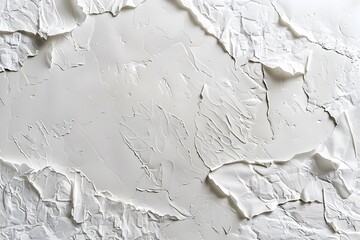 Wall Mural - Textured White Surface with Layered Paint Effects