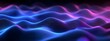 © Mads - Abstract background with blue and purple glowing waves on a dark black background, an AI technology concept