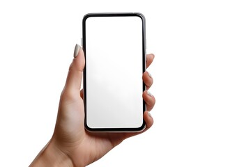Poster - A Hand Holding a Blank Smartphone Display