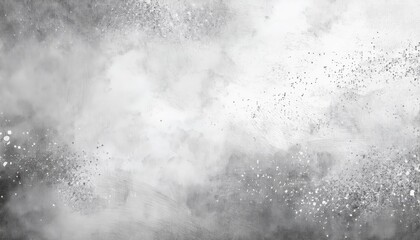Poster - Abstract Ethereal Fog. Soft Gradient of Misty Grayscale Textures with Subtle Splatter and Brushstroke Details Blending into a Dreamlike, Light-Infused Cloudscape