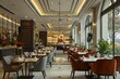 © Niazi  studio - High-class dining captured in a luxury hotel lobby during daylight.