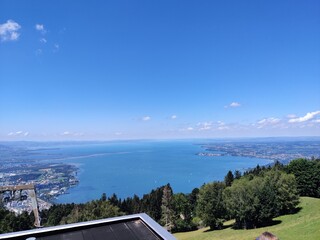 view of the sea from the mountain