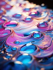 Wall Mural - Abstract water droplets