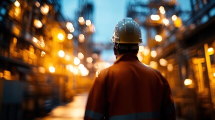 Poster - Industrial Worker in a Factory Setting