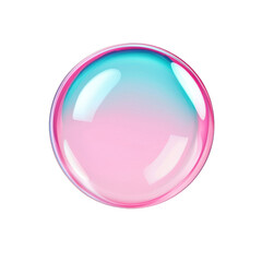 Wall Mural - a vibrant soap bubble featuring a colorful gradient, reflecting light in a stunning display of iride