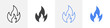 © Muhtemel - flame icon vector set use for web ui or app