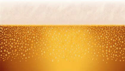 Realistic beer foam with bubbles. Beer glass with a cold drink. Background for bar design, oktoberfest flyers. Vector illustration