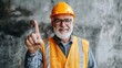 © hanafi 99d - Smiling Construction Worker Pointing Up