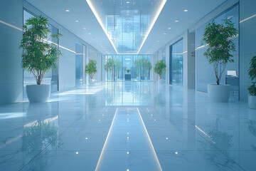 Aufkleber - a company expanding its office space, showing business growth and operational enhancement. concept o