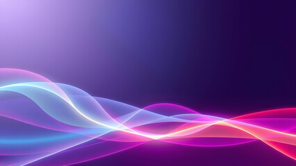 Colorful light waves abstract background with soft gradients and curves