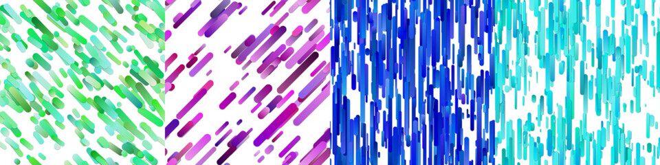 Poster - Seamless gradient stripe background set