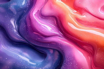 Poster - a digital rendering of swirling, iridescent colors creating a mesmerizing effect. concept of digital