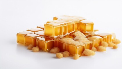 honey white background