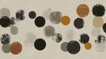 Poster - Retro Pop Circles and Dots Pattern - Colorful and Playful Vintage Background Design