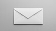 © LabirintStudio - White envelope on grey background, minimalistic