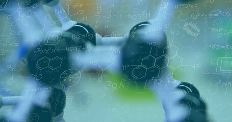 Poster - Animation of mathematical equations over equipment in lab