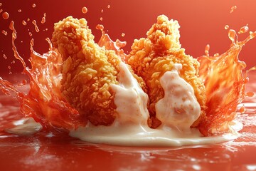 Sticker - Fried Chicken Splash