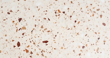 Wall Mural - A textured surface featuring a mix of small, colorful aggregates on a light background, ideal for flooring or countertops.