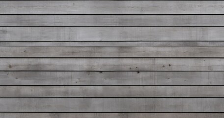 Wall Mural - A textured wooden surface with horizontal planks, showcasing a weathered gray appearance.