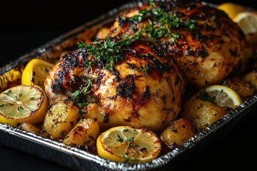 Sticker - Roasted Chicken with Lemon and Potatoes