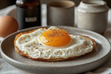 Sticker - A Perfectly Cooked Fried Egg