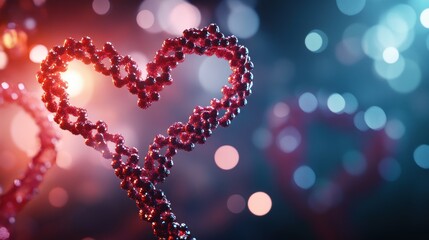 Canvas Print - DNA Heart Shape