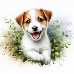 Wall Mural - Jack Russel Welpe