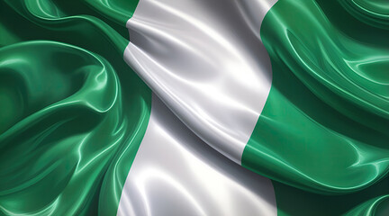 Wall Mural - nigerian flag for national Day or Independence Day of nigeria