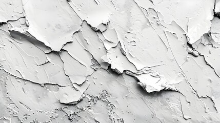 Poster - White paint texture. Abstract background for design. Monochrome. - Generated AI