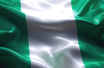 Wall Mural - nigerian flag for national Day or Independence Day of nigeria