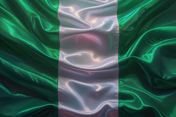 Wall Mural - nigerian flag for national Day or Independence Day of nigeria