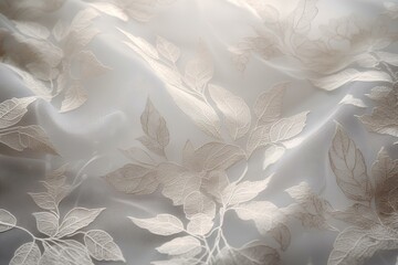 Wall Mural - white lace fabric