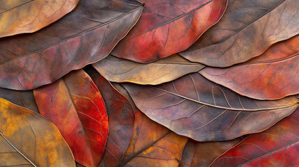 Aufkleber - Colorful autumn leaves creating a beautiful natural background